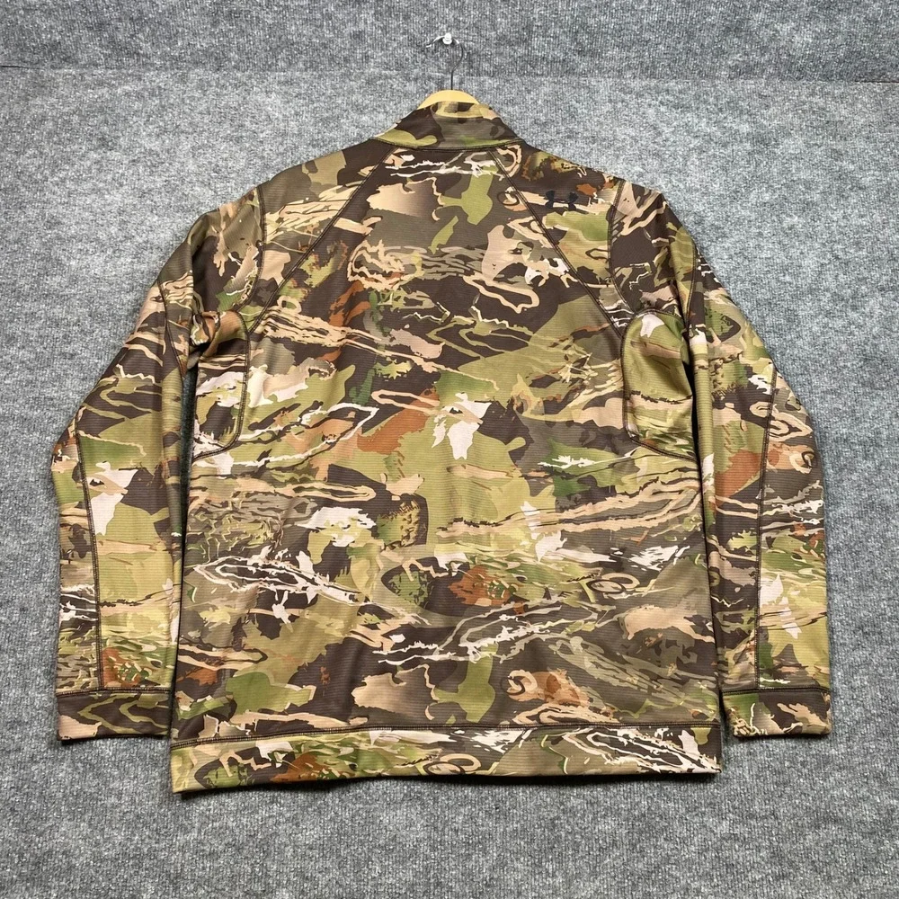 Under Armour Mens Threadborne Barren Camo Full Zip Fleece Jacket 1313917 L